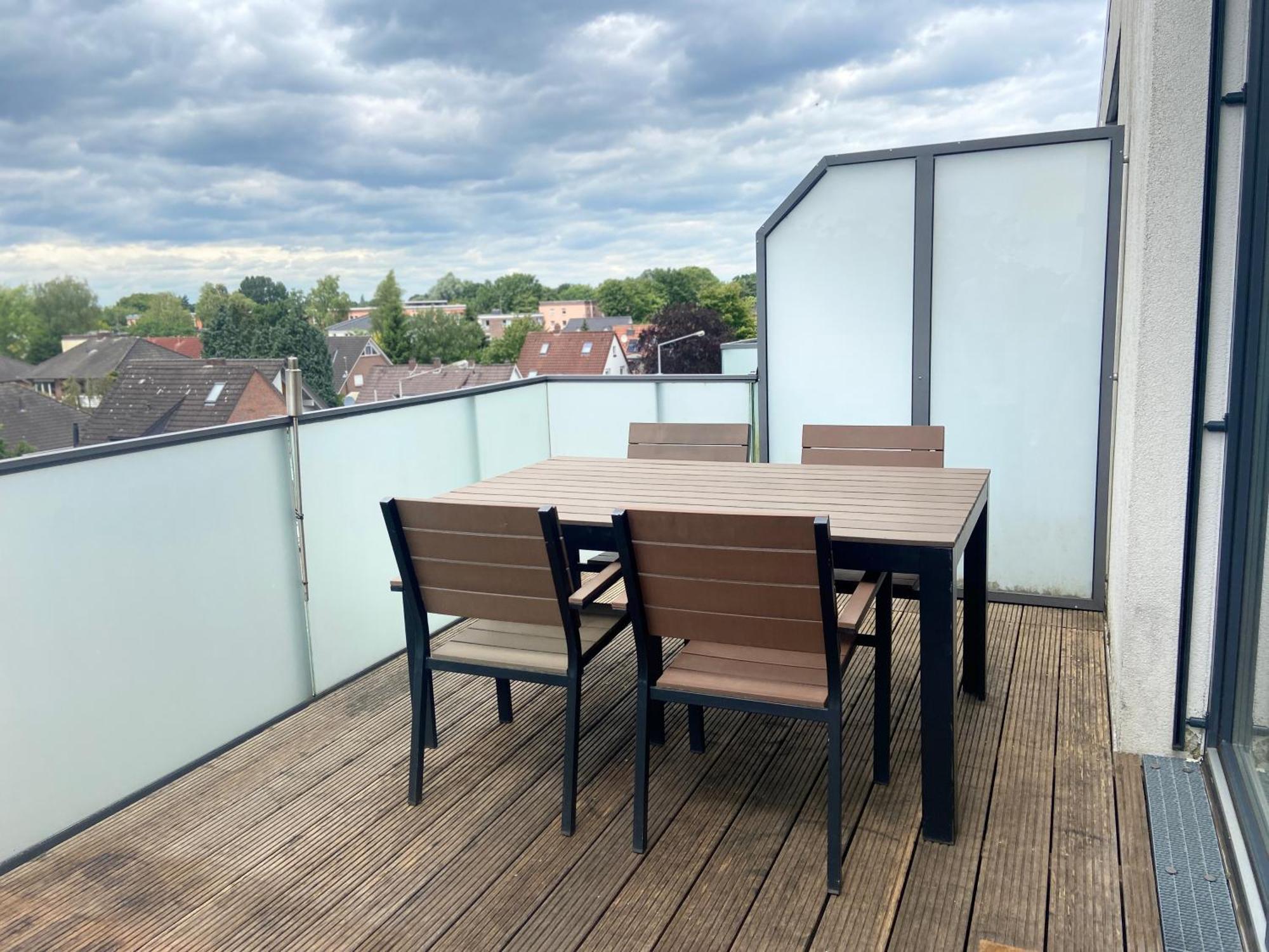 Micasa Ol - Modernes Penthouse - Stellplatz - Kueche - Wlan - Dachterrasse Apartamento Oldemburgo Exterior foto