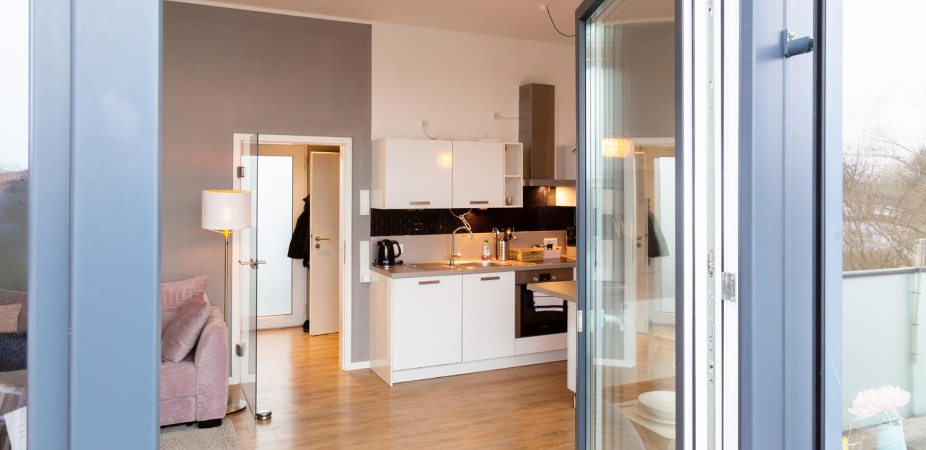 Micasa Ol - Modernes Penthouse - Stellplatz - Kueche - Wlan - Dachterrasse Apartamento Oldemburgo Exterior foto