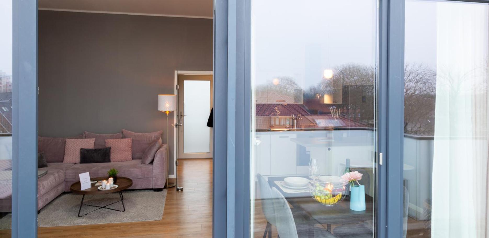 Micasa Ol - Modernes Penthouse - Stellplatz - Kueche - Wlan - Dachterrasse Apartamento Oldemburgo Exterior foto